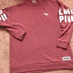 Warm VS pink sweater